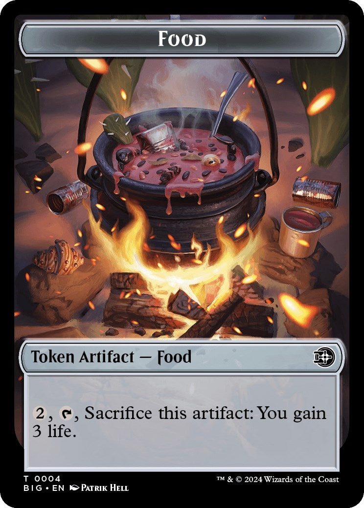 Image for Food // Plot Double-Sided Token (4 // 20) (BIG) - Magic: The Gathering