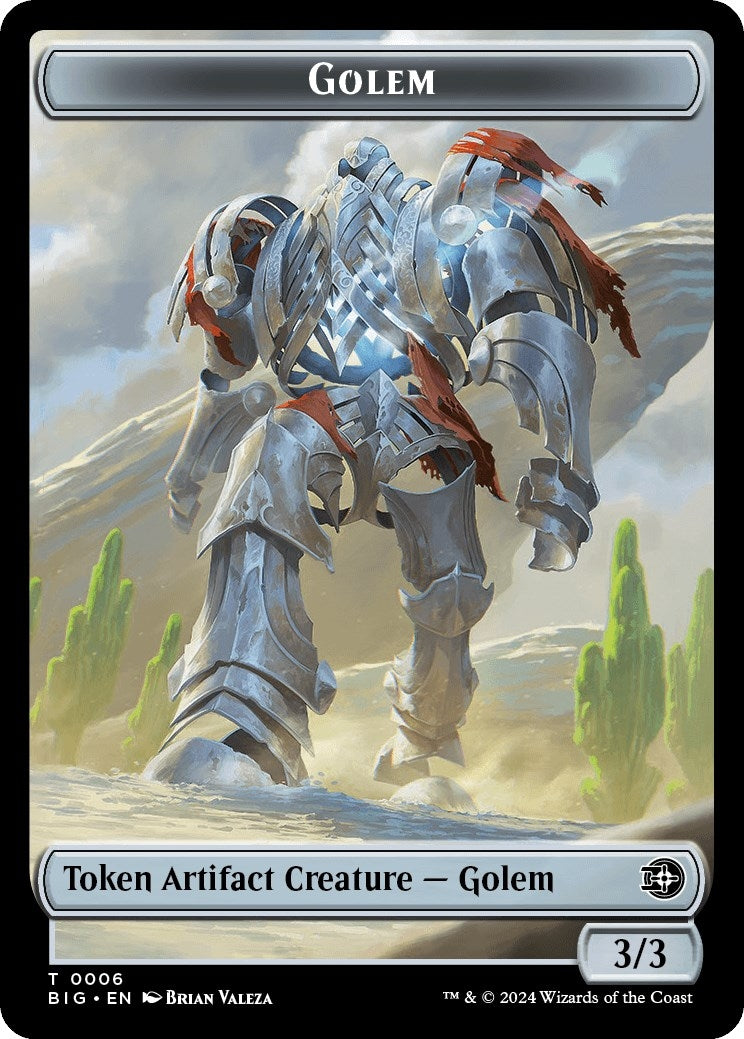 Image for Golem Token (6) (BIG) - Magic: The Gathering