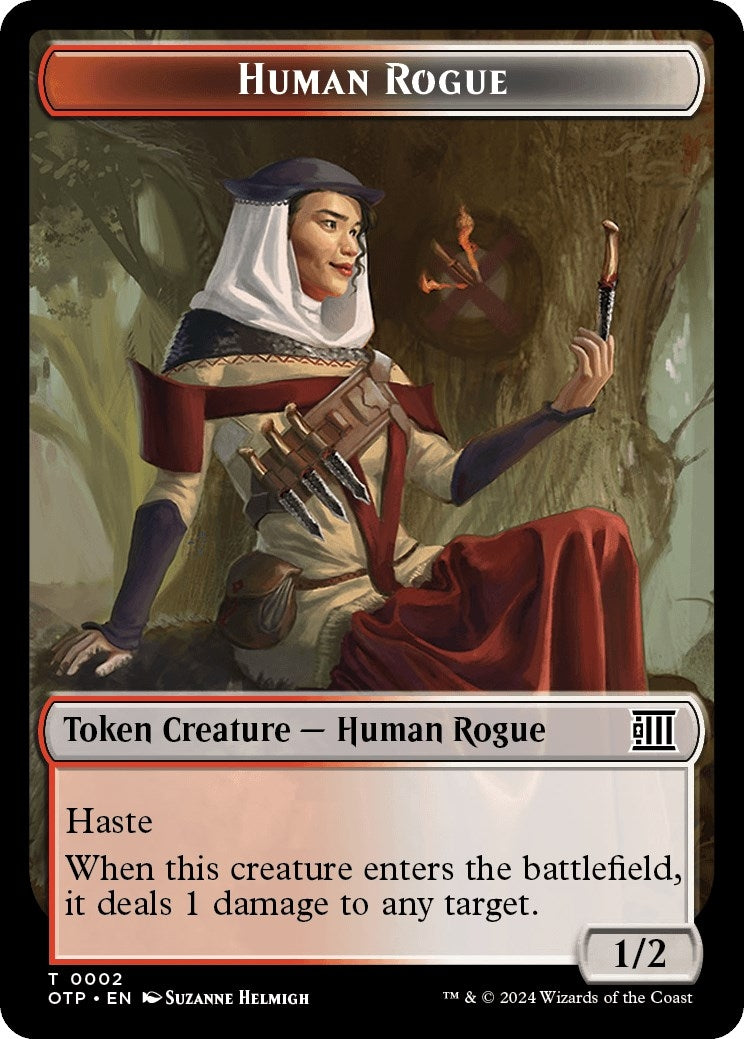 Image for Human Rogue // Plot Double-Sided Token (2 // 20) (OTP) - Magic: The Gathering