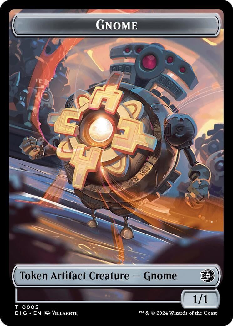 Image for Gnome // Plot Double-Sided Token (5 // 20) (BIG) - Magic: The Gathering