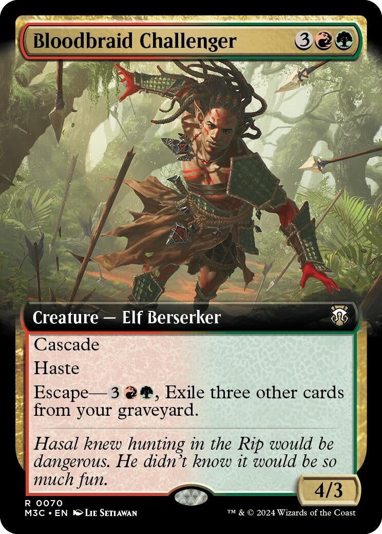 Image for Bloodbraid Challenger (Extended Art) (70) (M3C) - Magic: The Gathering