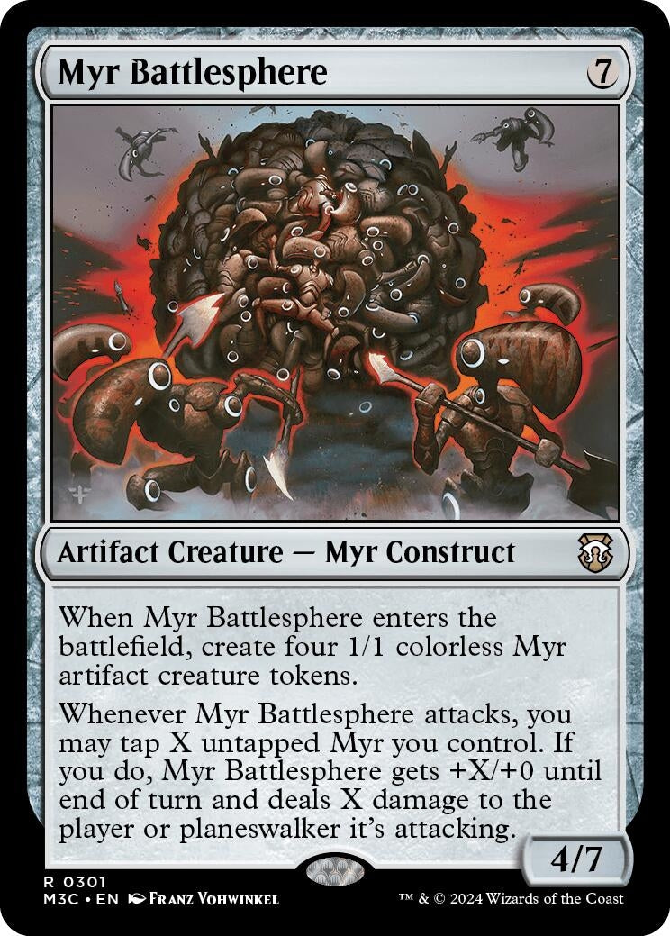 Image for Myr Battlesphere (301) (M3C) - Magic: The Gathering