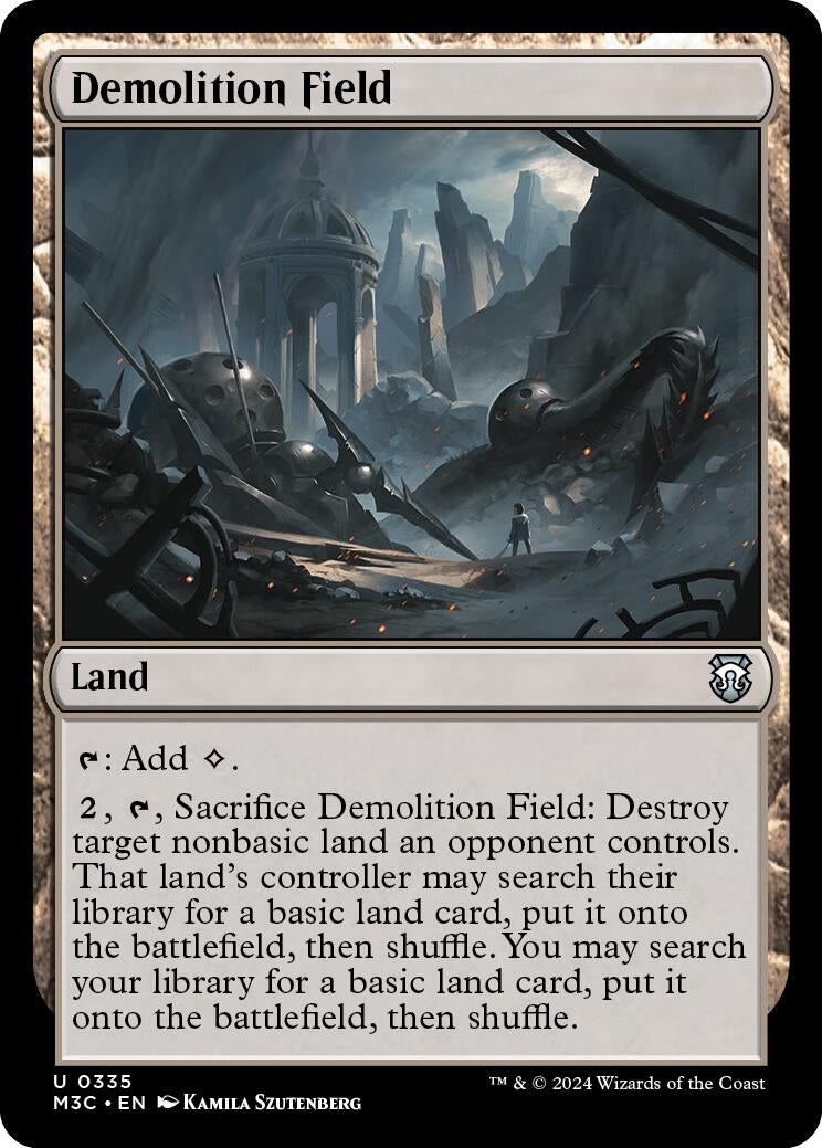 Image for Demolition Field (335) (M3C) - Magic: The Gathering