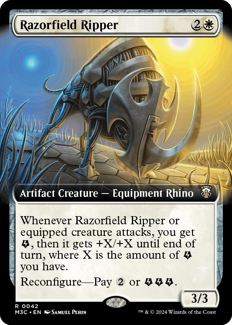 Image for Razorfield Ripper (Extended Art) (42) (M3C) - Magic: The Gathering