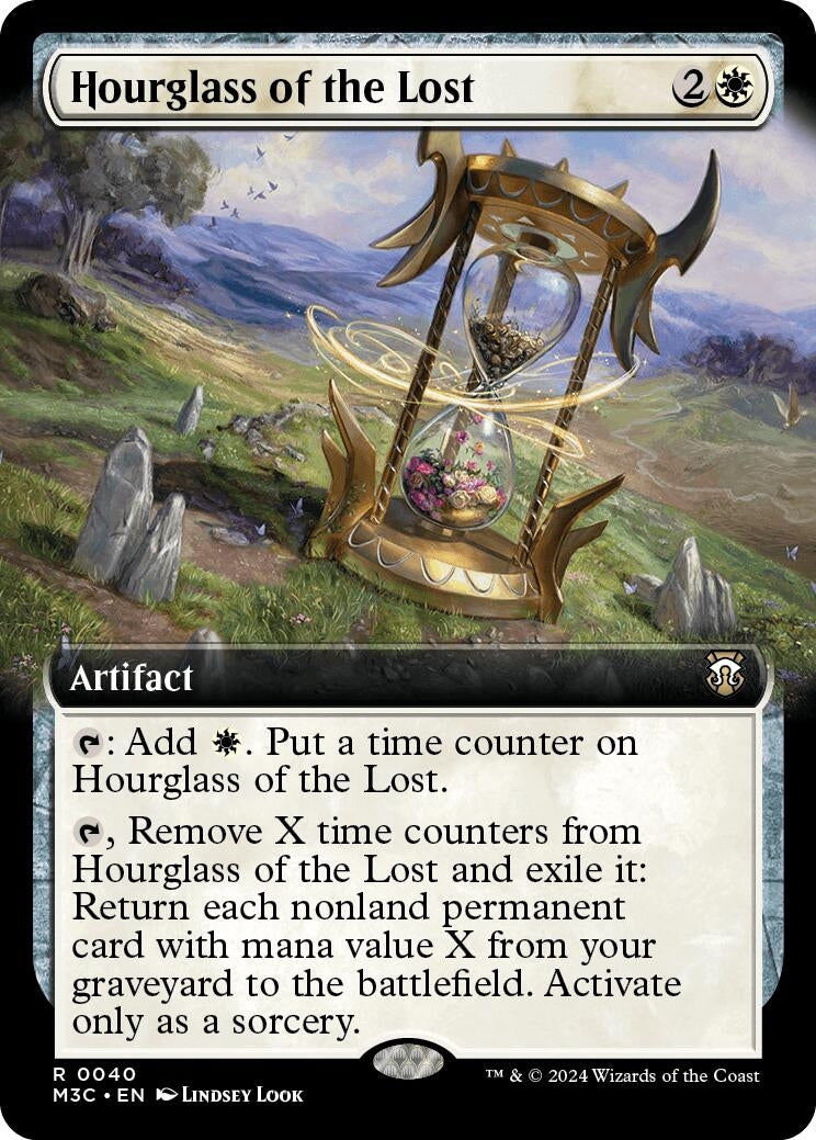 Image for Hourglass of the Lost (Extended Art) (Ripple Foil) (40) (M3C) - Magic: The Gathering