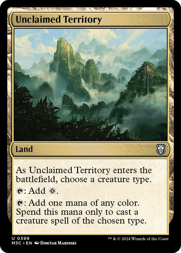 Image for Unclaimed Territory (399) (M3C) - Magic: The Gathering