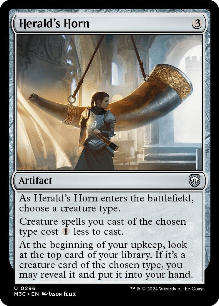 Image for Herald's Horn (296) (M3C) - Magic: The Gathering