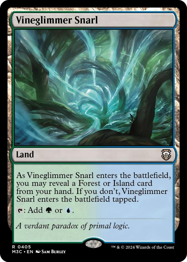 Image for Vineglimmer Snarl (405) (M3C) - Magic: The Gathering