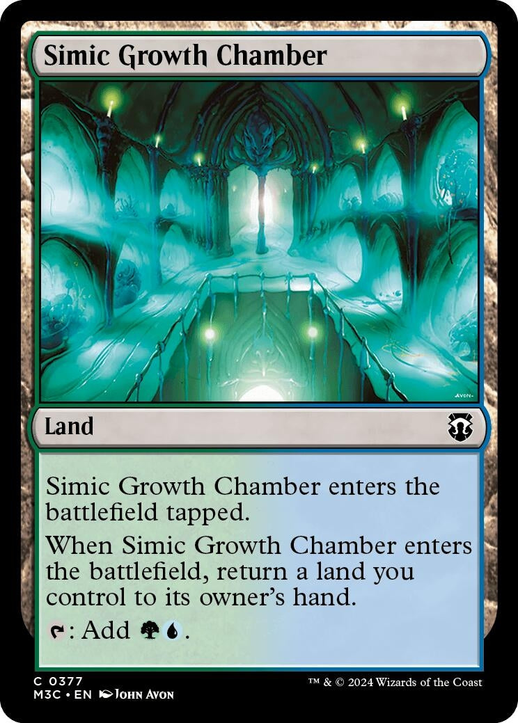 Image for Simic Growth Chamber (377) (M3C) - Magic: The Gathering