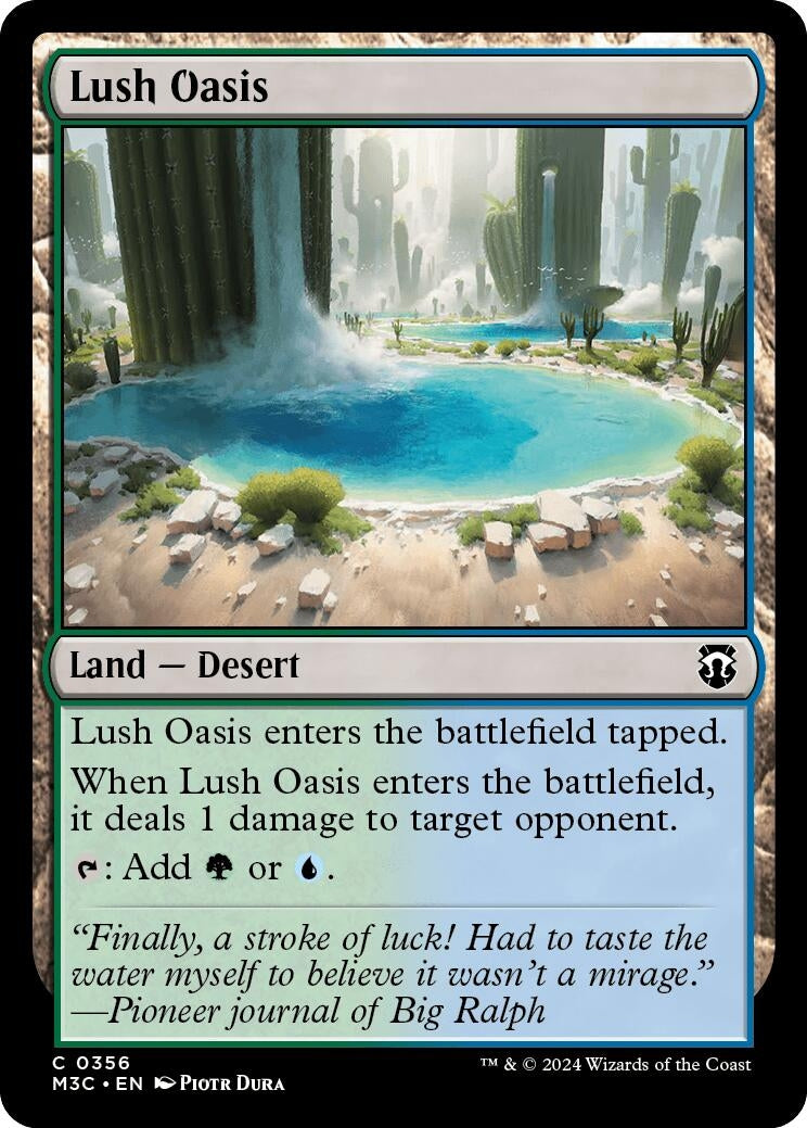 Image for Lush Oasis (356) (M3C) - Magic: The Gathering