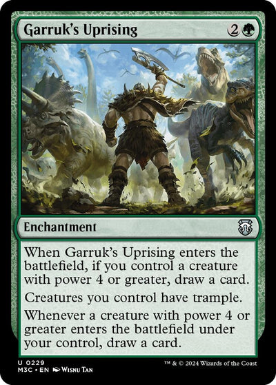 Garruk's Uprising (Ripple Foil) (229) (M3C)
