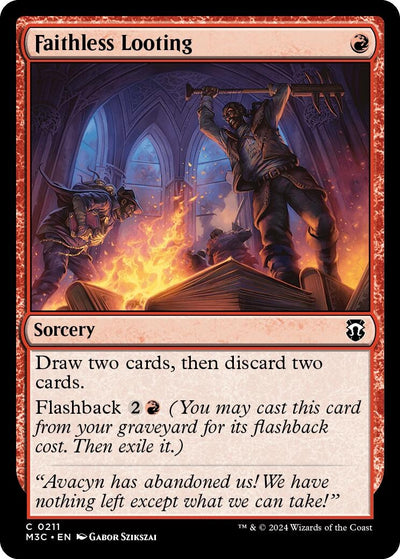 Faithless Looting (Ripple Foil) (211) (M3C)