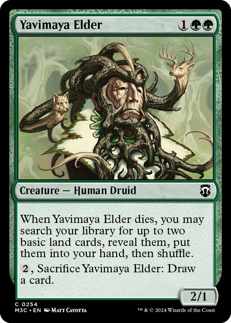 Image for Yavimaya Elder (Ripple Foil) (254) (M3C) - Magic: The Gathering