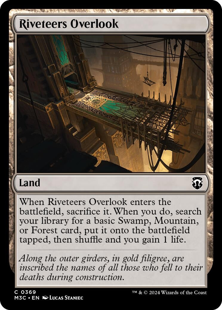 Image for Riveteers Overlook (Ripple Foil) (369) (M3C) - Magic: The Gathering