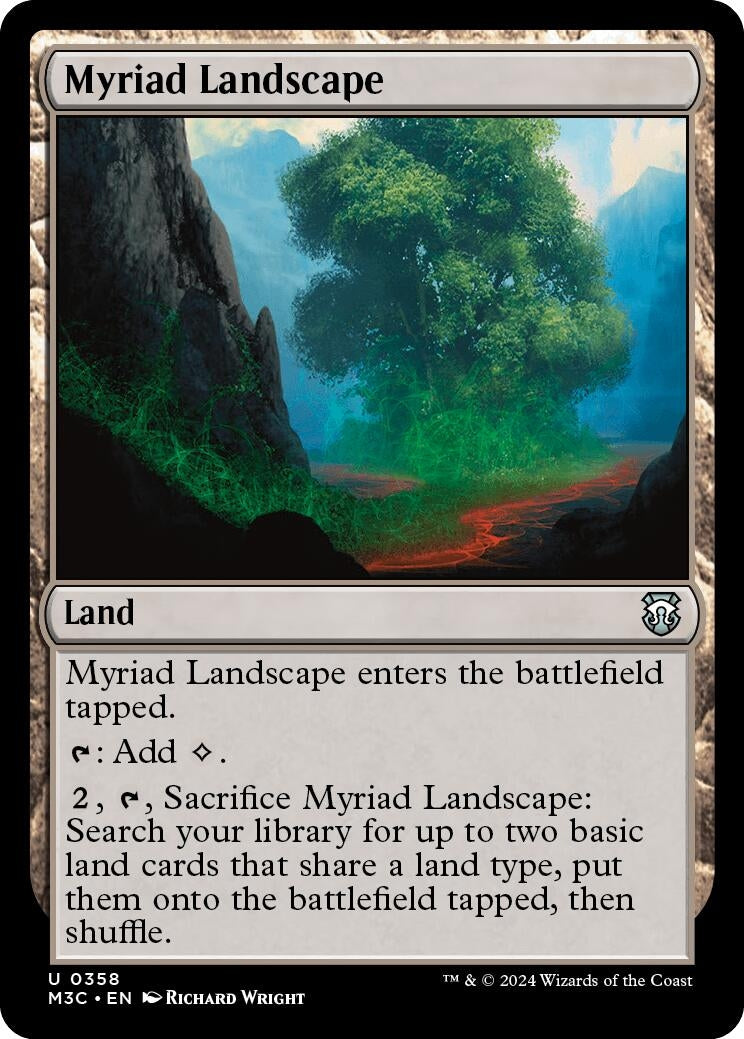 Image for Myriad Landscape (Ripple Foil) (358) (M3C) - Magic: The Gathering