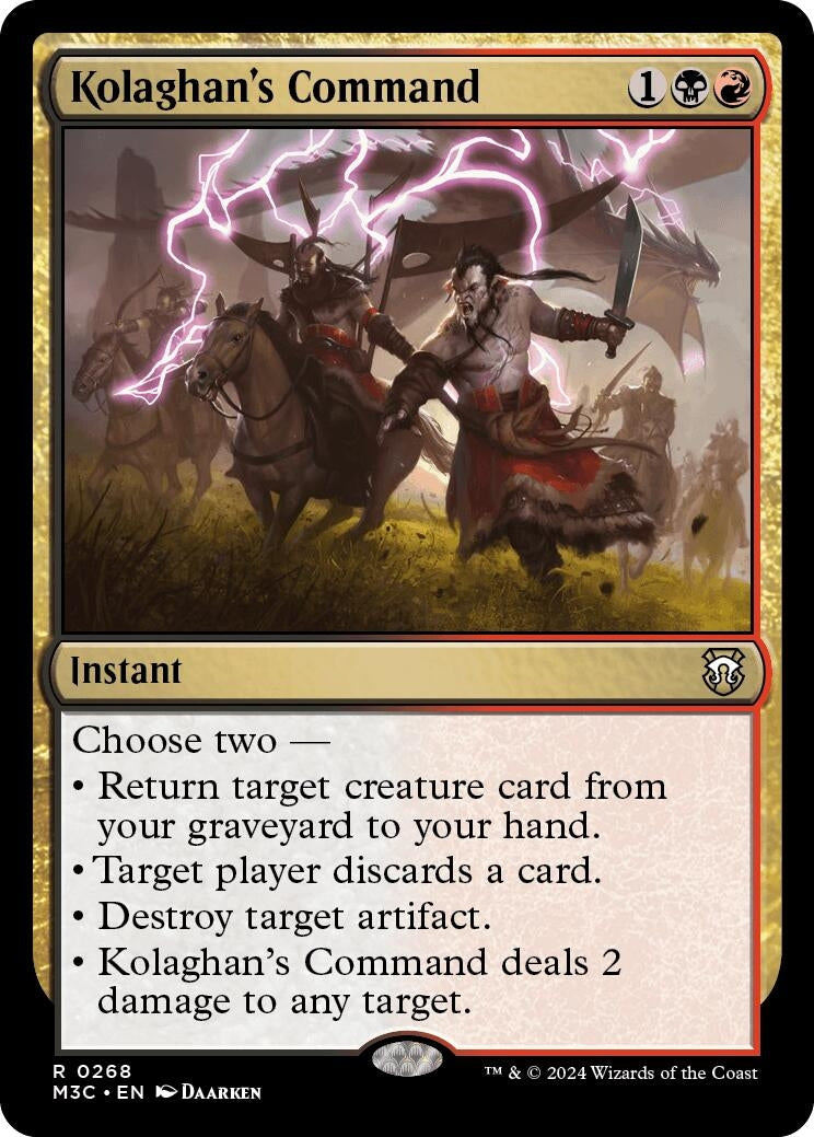 Image for Kolaghan's Command (Ripple Foil) (268) (M3C) - Magic: The Gathering