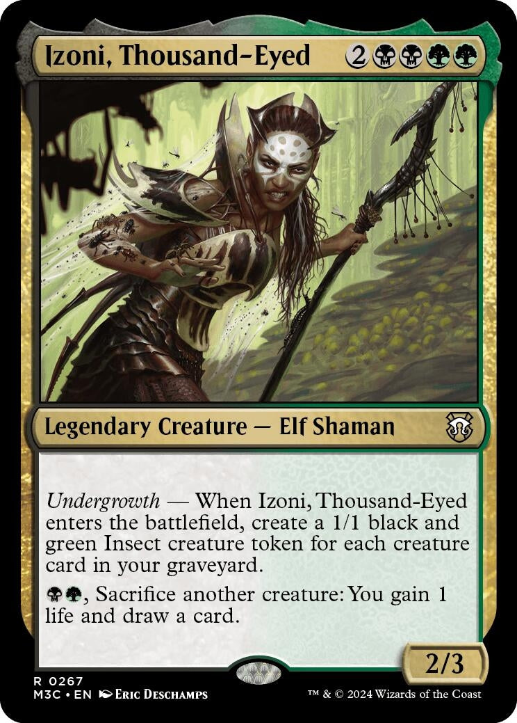 Image for Izoni, Thousand-Eyed (Ripple Foil) (267) (M3C) - Magic: The Gathering