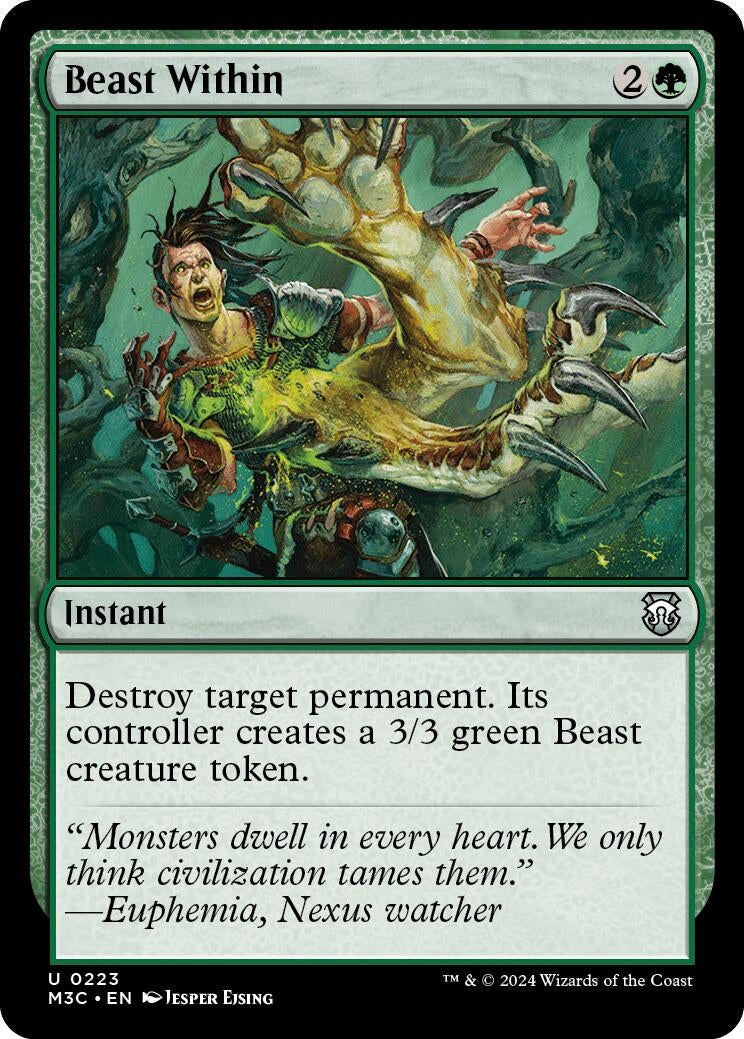 Image for Beast Within (Ripple Foil) (223) (M3C) - Magic: The Gathering
