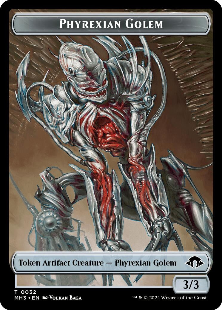 Image for Phyrexian Golem Token (32) (MH3) - Magic: The Gathering