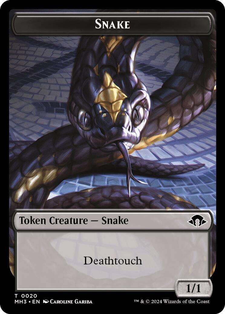 Image for Snake Token (20) (MH3) - Magic: The Gathering