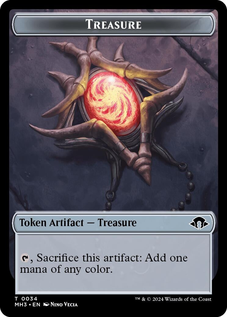 Image for Treasure Token (34) (MH3) - Magic: The Gathering