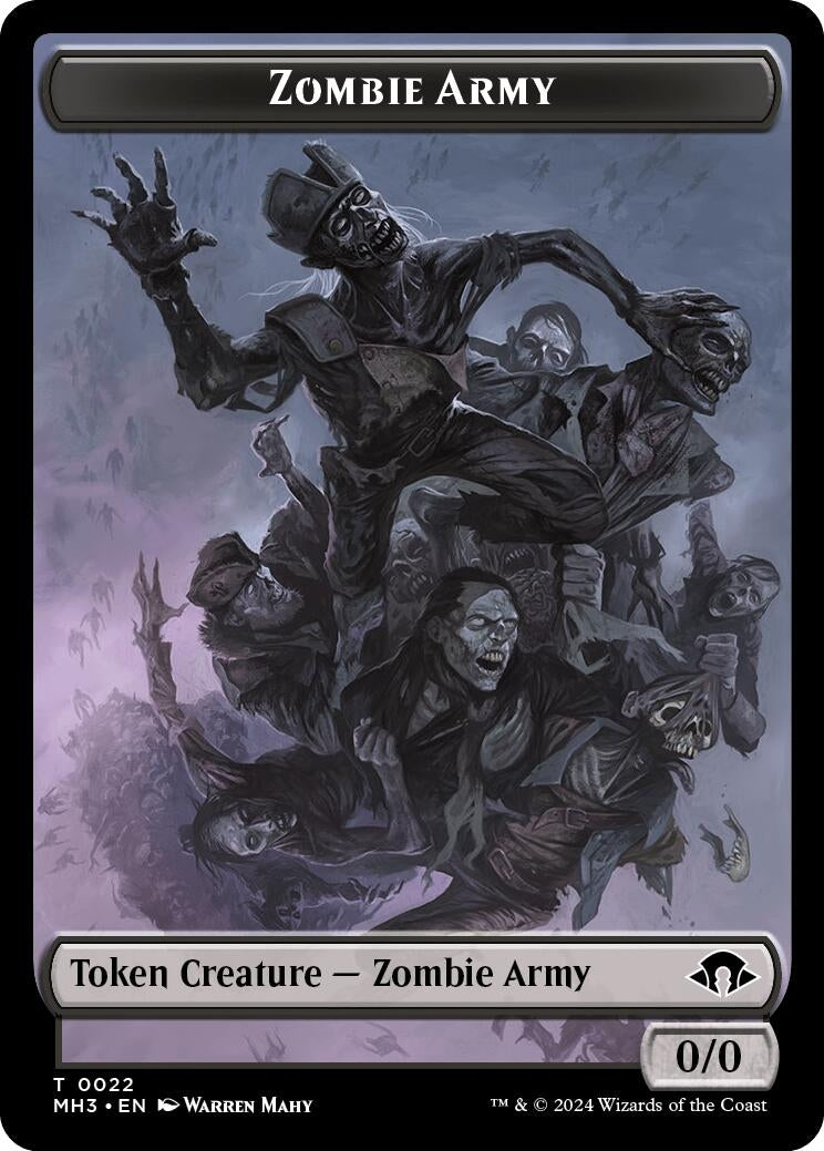 Image for Zombie Army Token (22) (MH3) - Magic: The Gathering