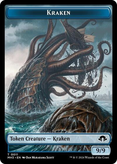 Image for Kraken Token (11) (MH3) - Magic: The Gathering