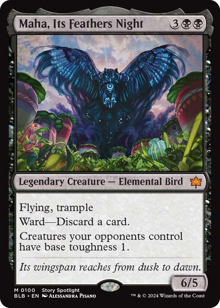 Image for Maha, Its Feathers Night (100) (BLB) - Magic: The Gathering