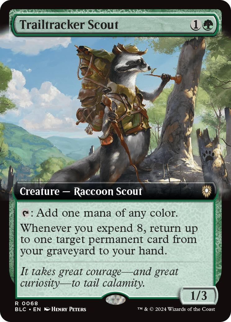 Image for Trailtracker Scout (Extended Art) (68) (BLC) - Magic: The Gathering