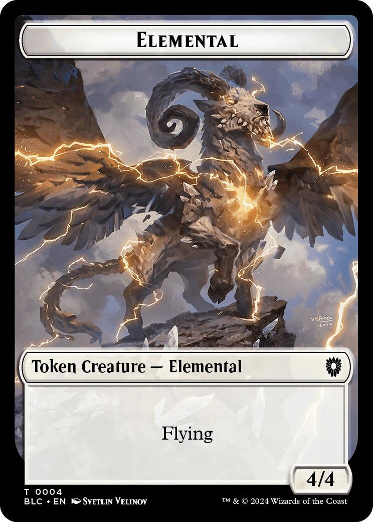 Image for Elemental // Cat Double-Sided Token (4 // 26) (BLC) - Magic: The Gathering