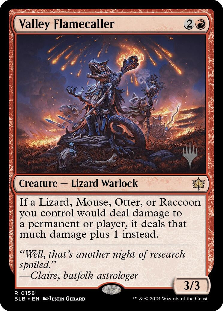 Image for Valley Flamecaller (158) (PPBLB) - Magic: The Gathering