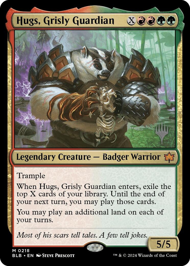 Image for Hugs, Grisly Guardian (218) (PPBLB) - Magic: The Gathering