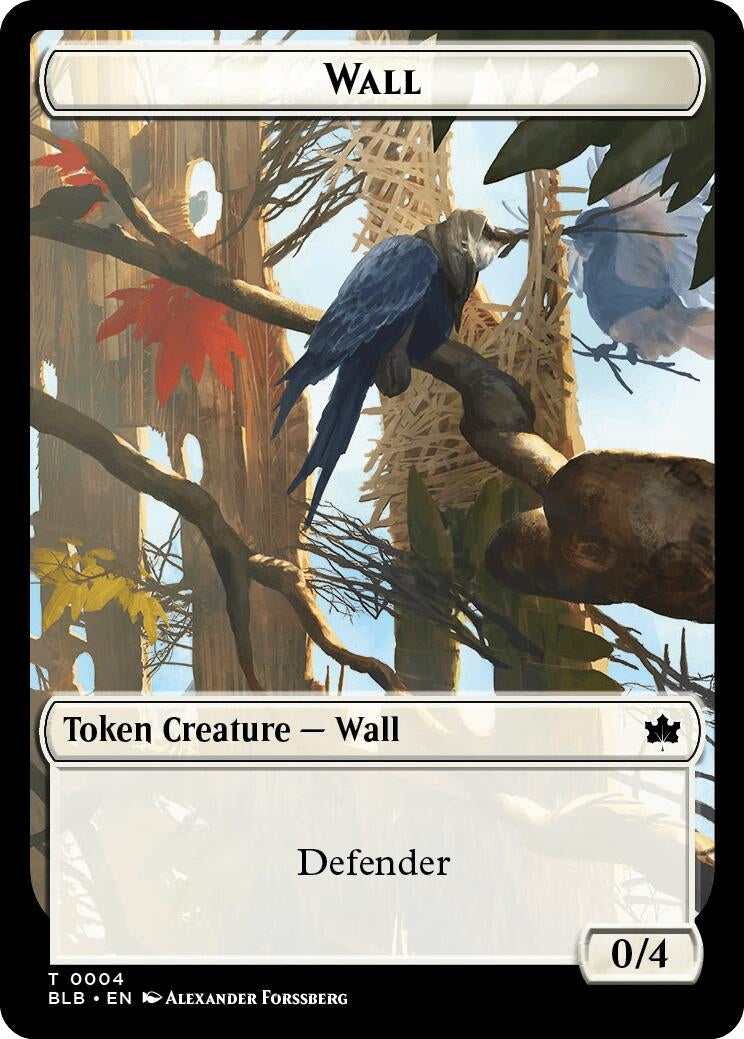 Image for Wall Token (4) (BLB) - Magic: The Gathering