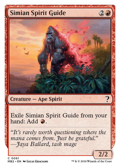 Simian Spirit Guide (White Border) (61) (MB2)
