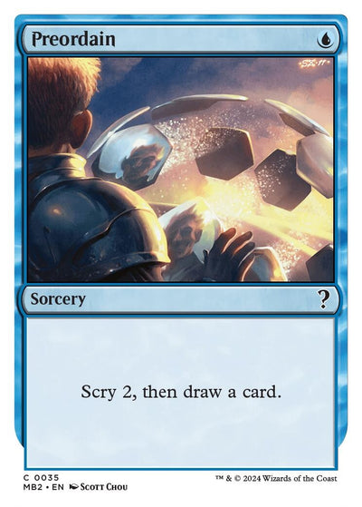 Preordain (White Border) (35) (MB2)