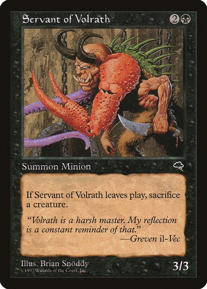 Servant of Volrath (156) (TMP) Japanese