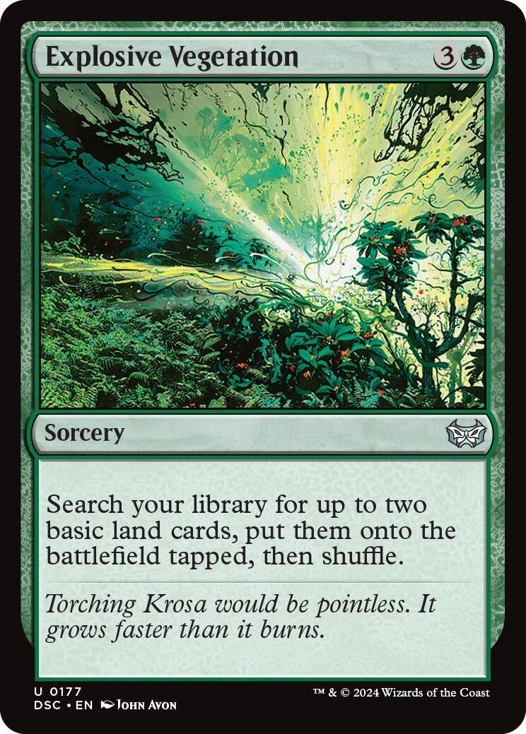 Image for Explosive Vegetation (177) (DSC) - Magic: The Gathering