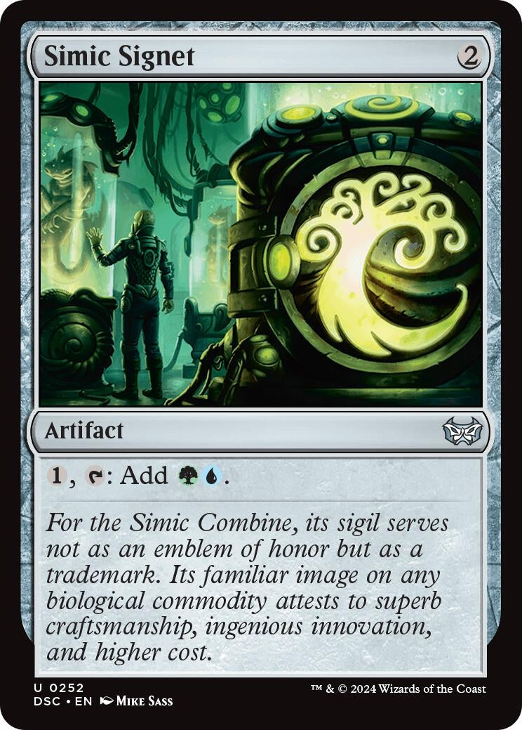 Image for Simic Signet (252) (DSC) - Magic: The Gathering
