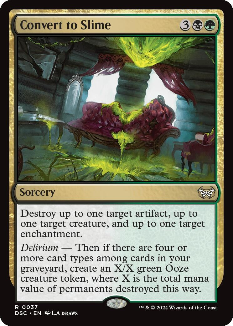 Image for Convert to Slime (37) (DSC) - Magic: The Gathering