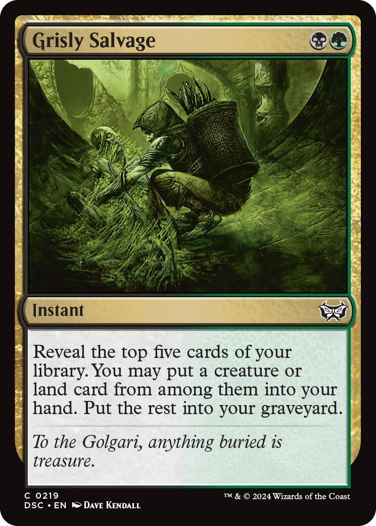 Image for Grisly Salvage (219) (DSC) - Magic: The Gathering