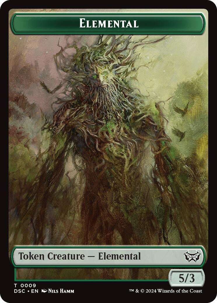 Image for Elemental // Bird Double-Sided Token (9 // 5) (DSC) - Magic: The Gathering
