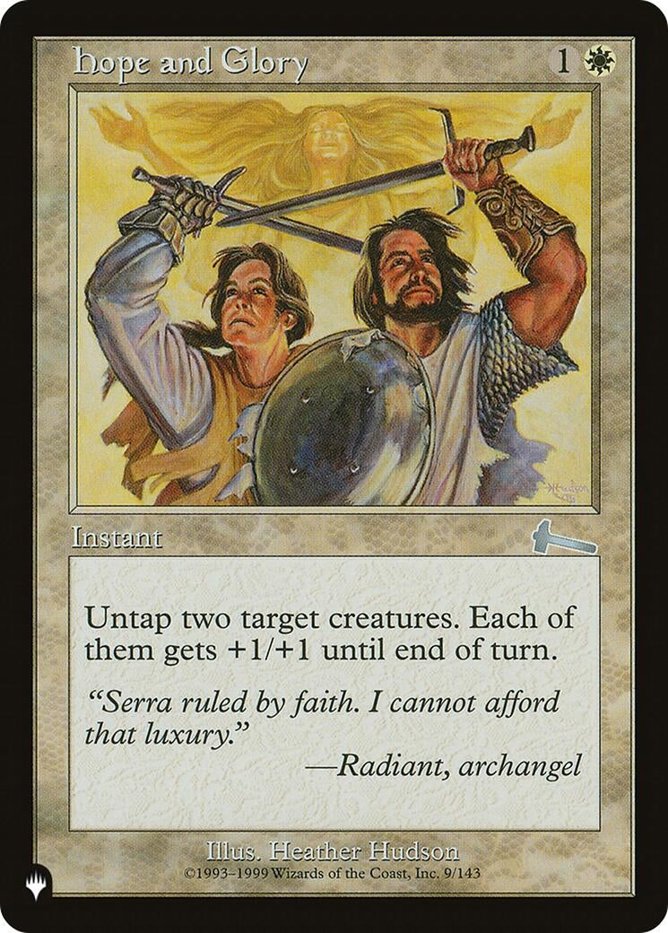 Hope and Glory (9/143) (LIST)