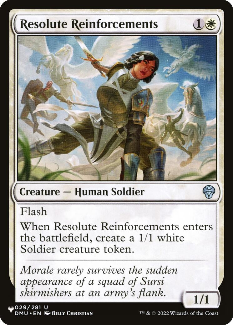 Resolute Reinforcements (029/281) (LIST)