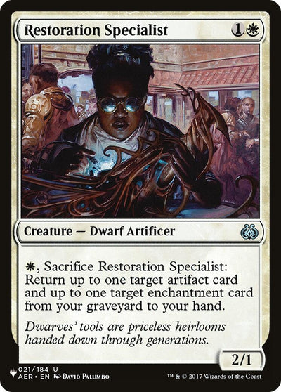 Restoration Specialist (021/184) (LIST)