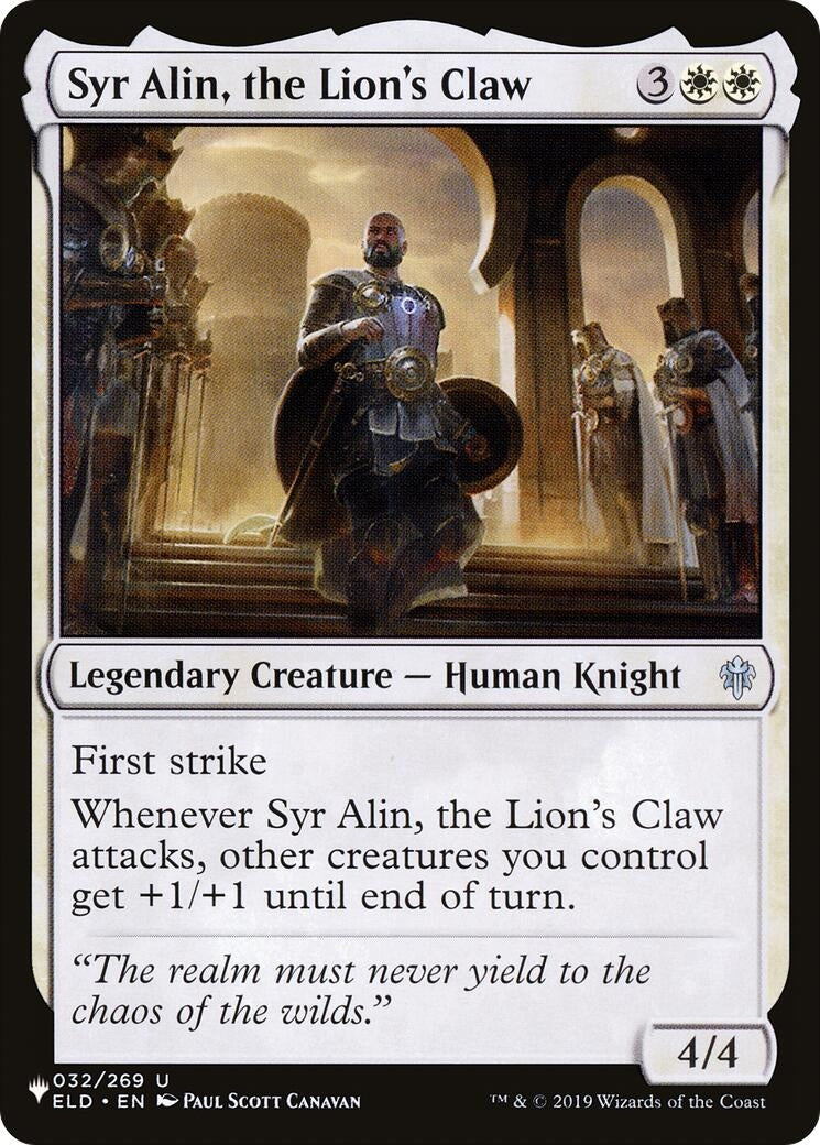 Syr Alin, the Lion's Claw (032/269) (LIST)