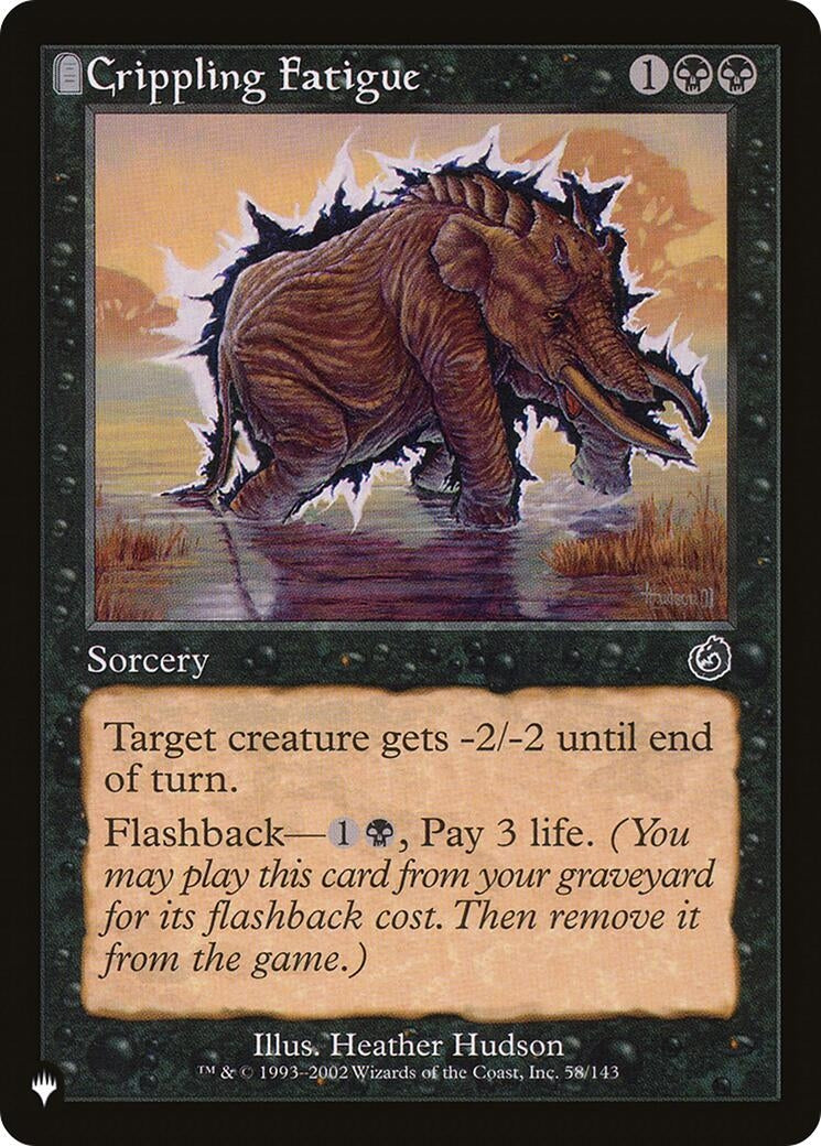 Crippling Fatigue (58/143) (LIST)