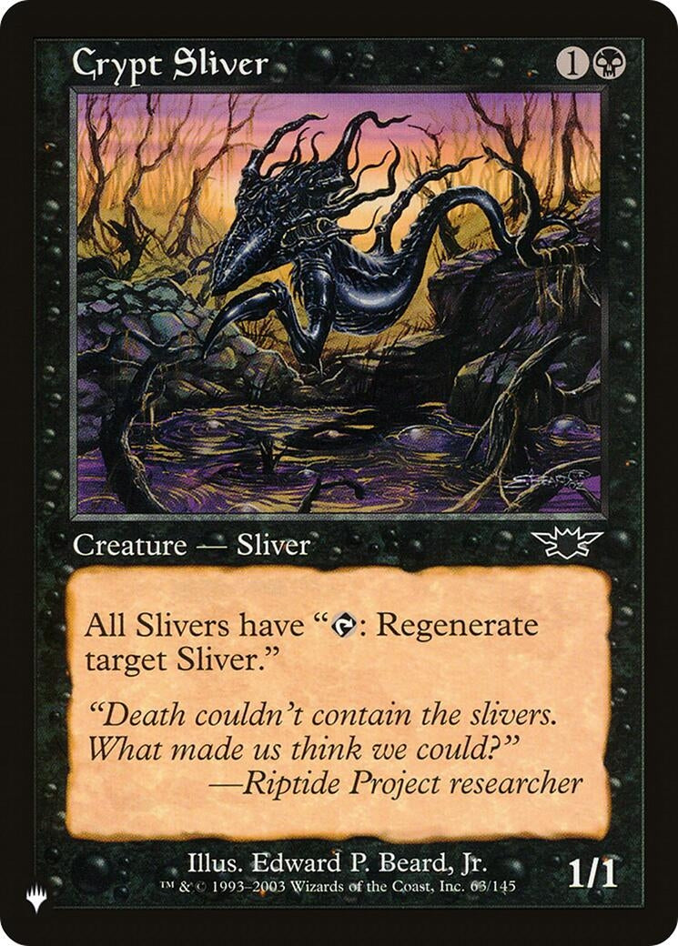 Crypt Sliver (63/145) (LIST)