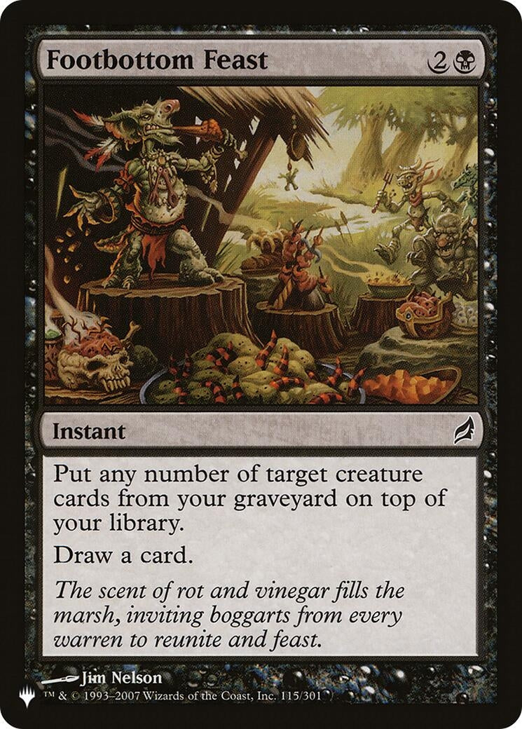 Footbottom Feast (115/301) (LIST)
