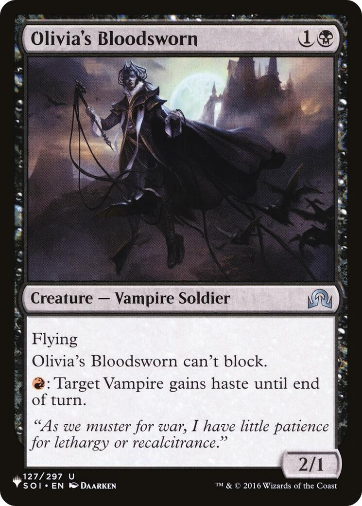 Olivia's Bloodsworn (127/297) (LIST)