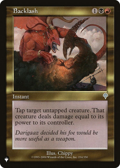 Backlash (234/350) (LIST)